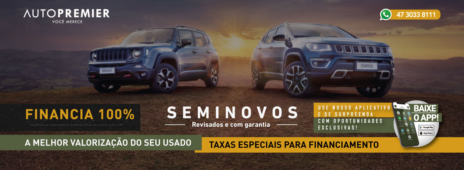 Jeep e Ram é na Auto Premier Joinville