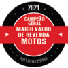 Campeão Geral - Maior valor de revenda de motos 2021