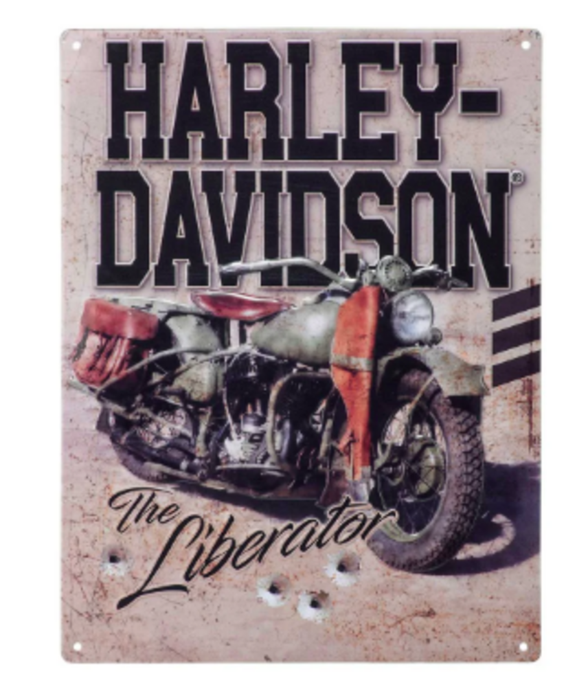 galeria PLACA DECORATIVA EM ALTO RELEVO H-D LIBERATOR MOTORCYCLE