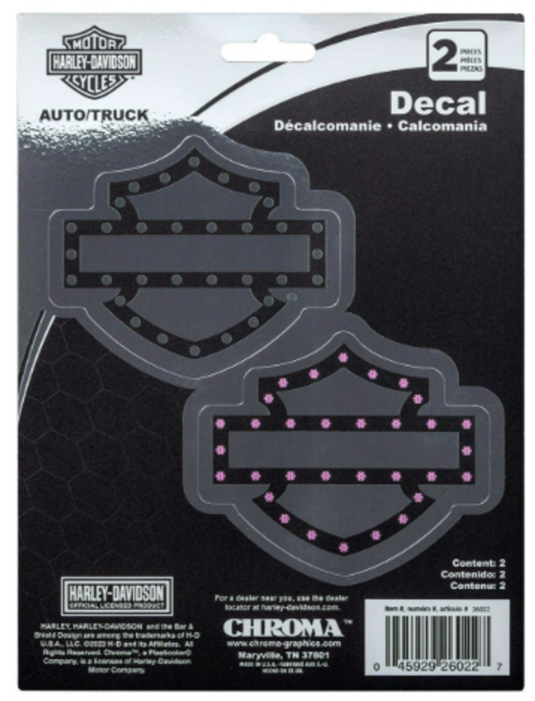 galeria KIT 2 ADESIVOS HIS & HERS H-D BAR & SHIELD