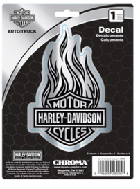 ADESIVO H-D CROMADO H-D FLAMES