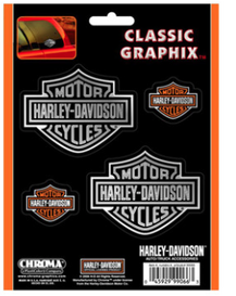 KIT 4 ADESIVOS EM VINIL H-D CLASSIC