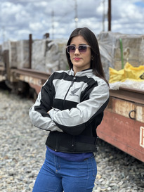 JAQUETA FEMININA HONDA PRETA/CZ M