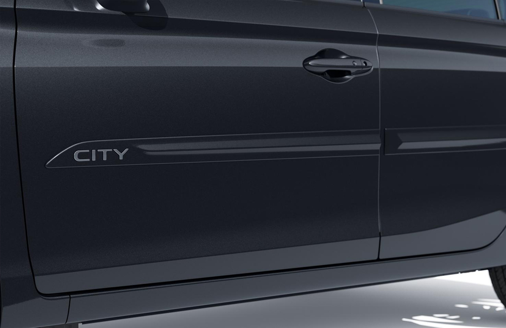 galeria FRISO DE PORTAS COM LOGO CROMADO Cinza basalto metálico