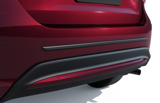 PROTETOR CENTRAL DE PARA-CHOQUE TRASEIRO - BORRACHA