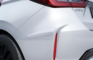 PROTETOR LATERAL DE PARA-CHOQUE TRASEIRO - Branco tafetá sólido