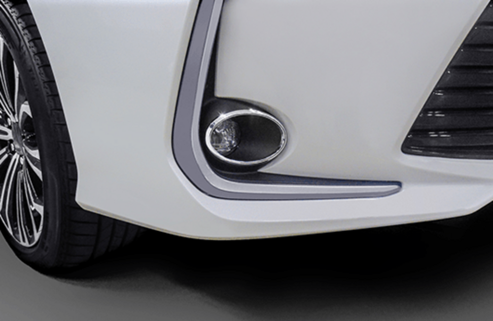 galeria Aplique cromado do farol de neblina