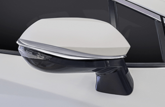 Aplique cromado do retrovisor