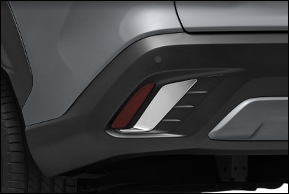 galeria Par Moldura Para-Choque Traseiro (Cromado)