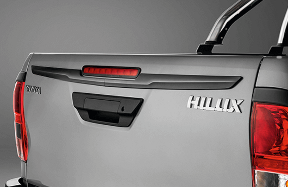 galeria Aplique preto brilhante da tampa da caçamba