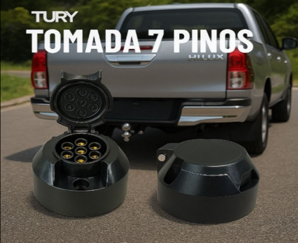 galeria Tomada 7 pinos para engate