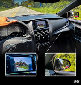 Kit camera submersível com chicote para carreta e carro para multimidia original Toyota