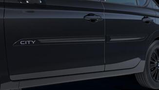 FRISO DE PORTAS COM LOGO CROMADO Preto cristal perolizado