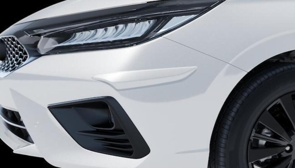 galeria PROTETOR LATERAL DE PARA-CHOQUE FRONTAL Branco tafetá sólido