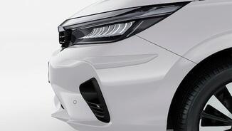 PROTETOR LATERAL DE PARA-CHOQUE FRONTAL Branco tafetá sólido