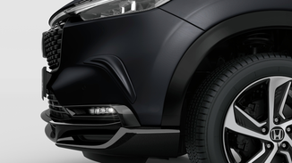 PROTETOR LATERAL DE PARA-CHOQUE FRONTAL - PRETO CRISTAL PEROLIZADO