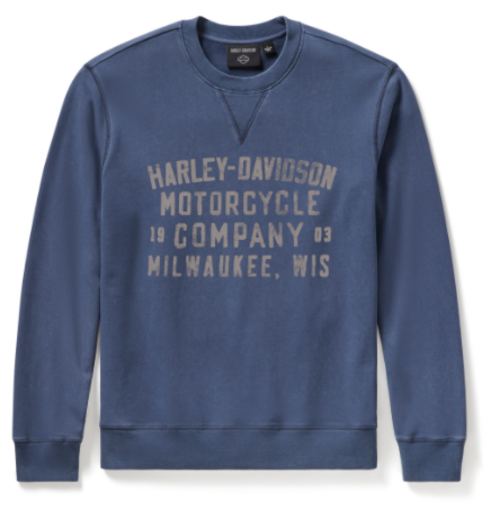 galeria BLUSA DE MALHA MASCULINA WASHED BLUE H-D