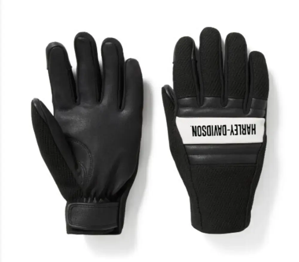 galeria LUVA DE NYLON/COURO MASCULINA H-D DYNA