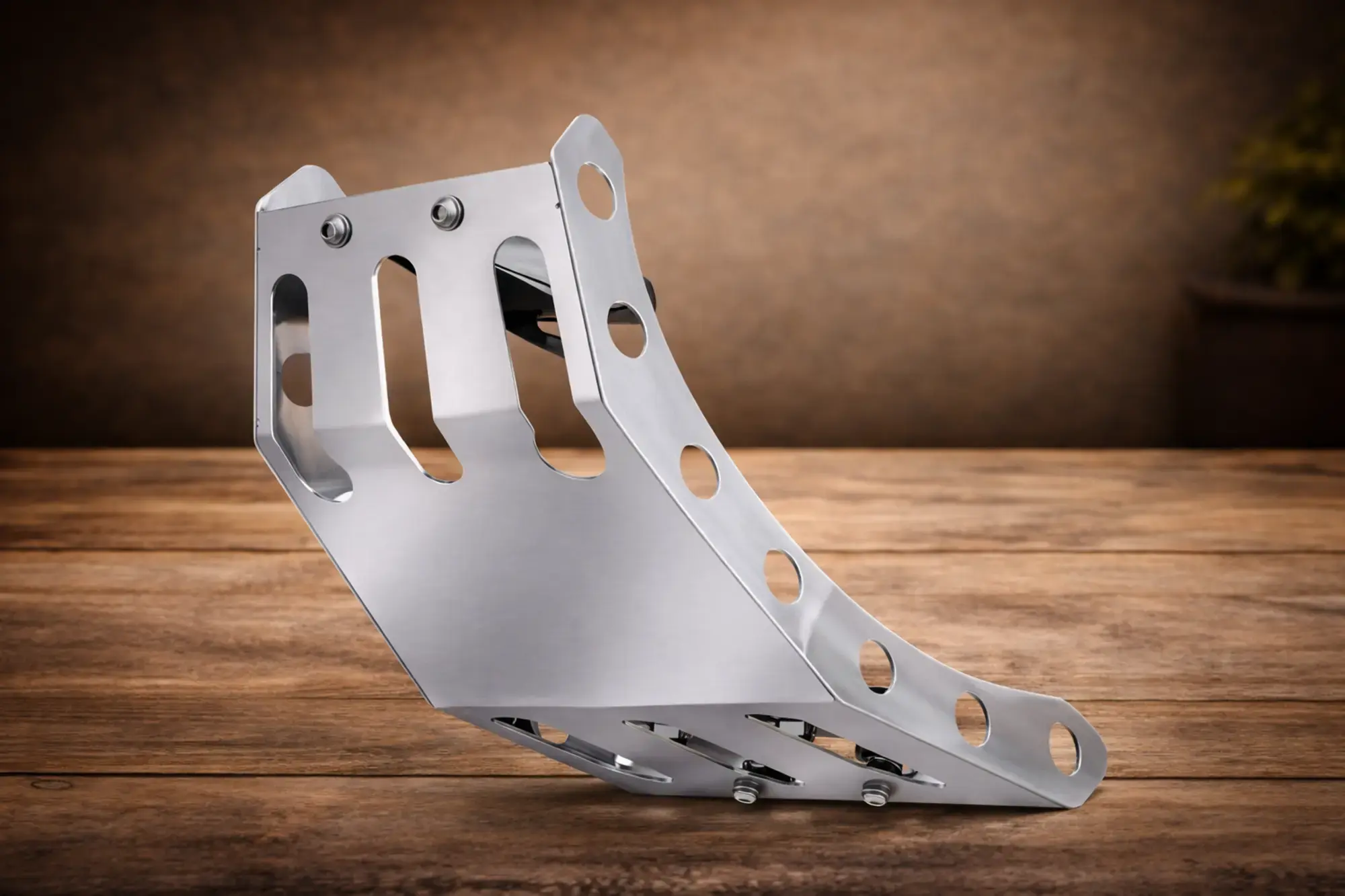 galeria Protetor De Cárter De Alumínio, Prata