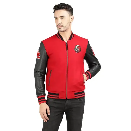 Jaqueta Varsity Riding, vermelho (XXG)