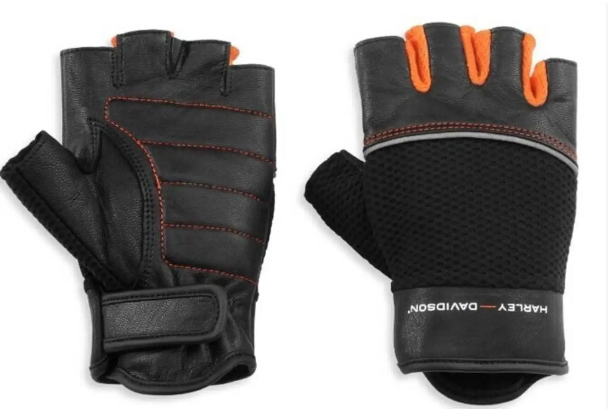 galeria LUVA FEMININA COURO/MESH SEM DEDO NEW HORIZON