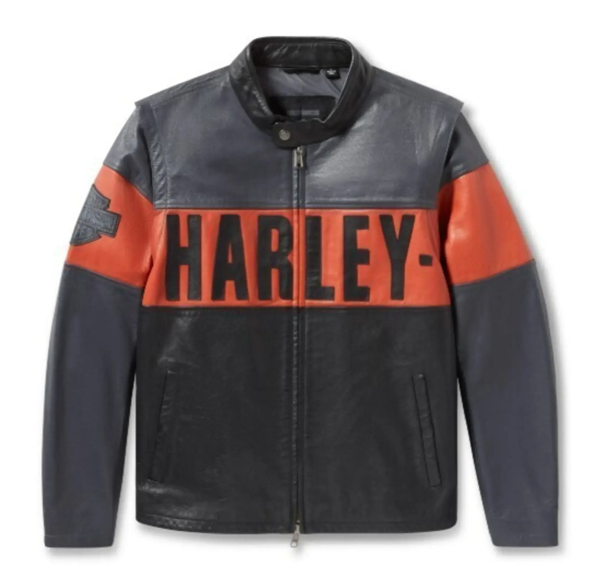 galeria JAQUETA DE COURO MASCULINA CONVERSÍVEL H-D ESSENTIAL