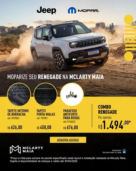 Moparize seu RENEGADE