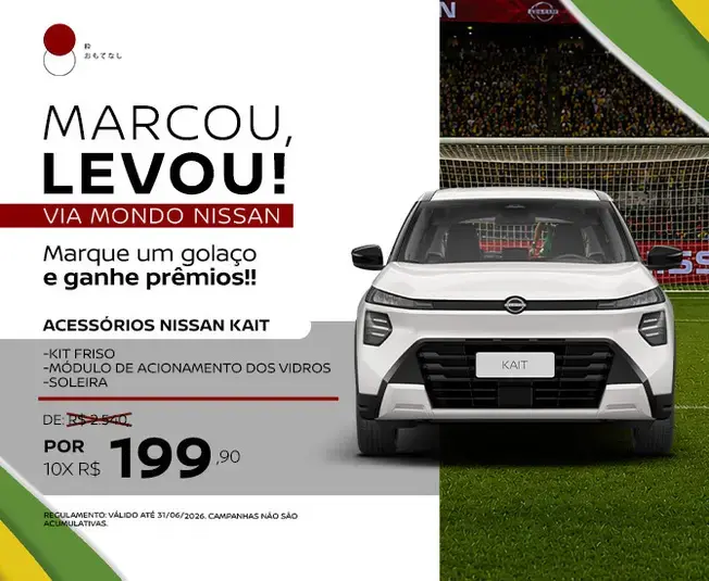 MARCOU, LEVOU! - ACESSÓRIOS NISSAN KAIT