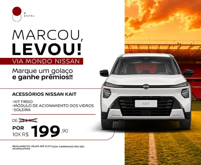 MARCOU, LEVOU! - ACESSÓRIOS NISSAN KAIT