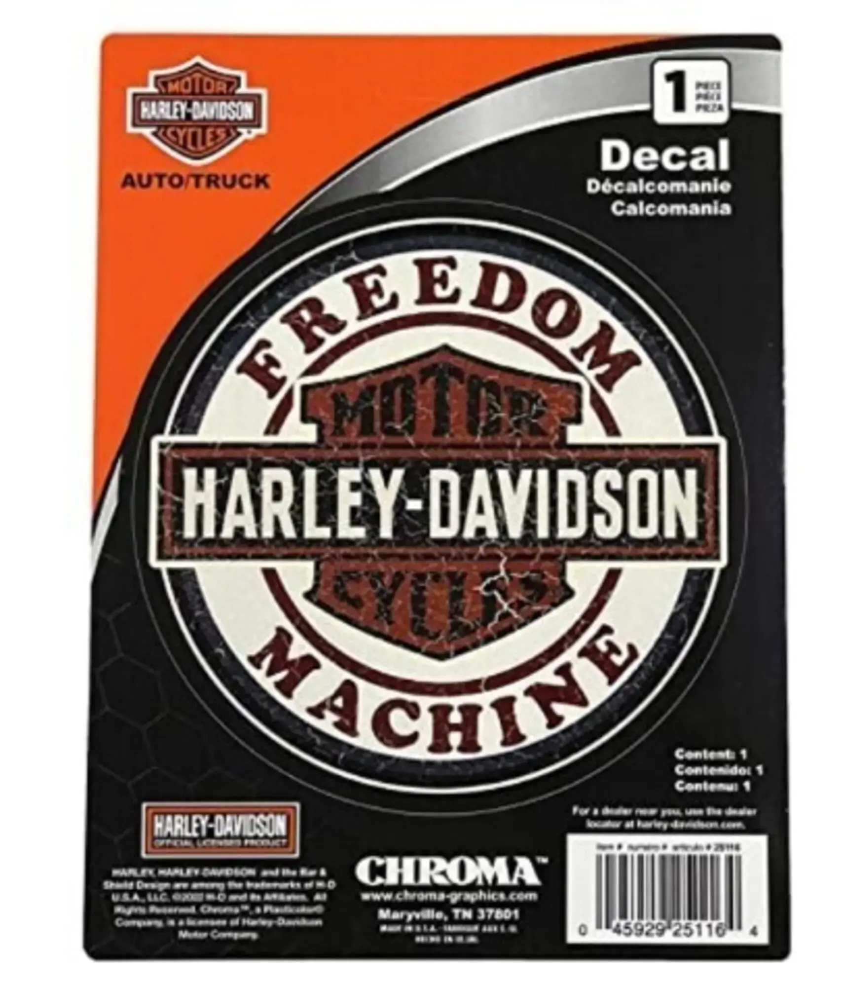 galeria ADESIVO H-D FREEDOM MACHINE