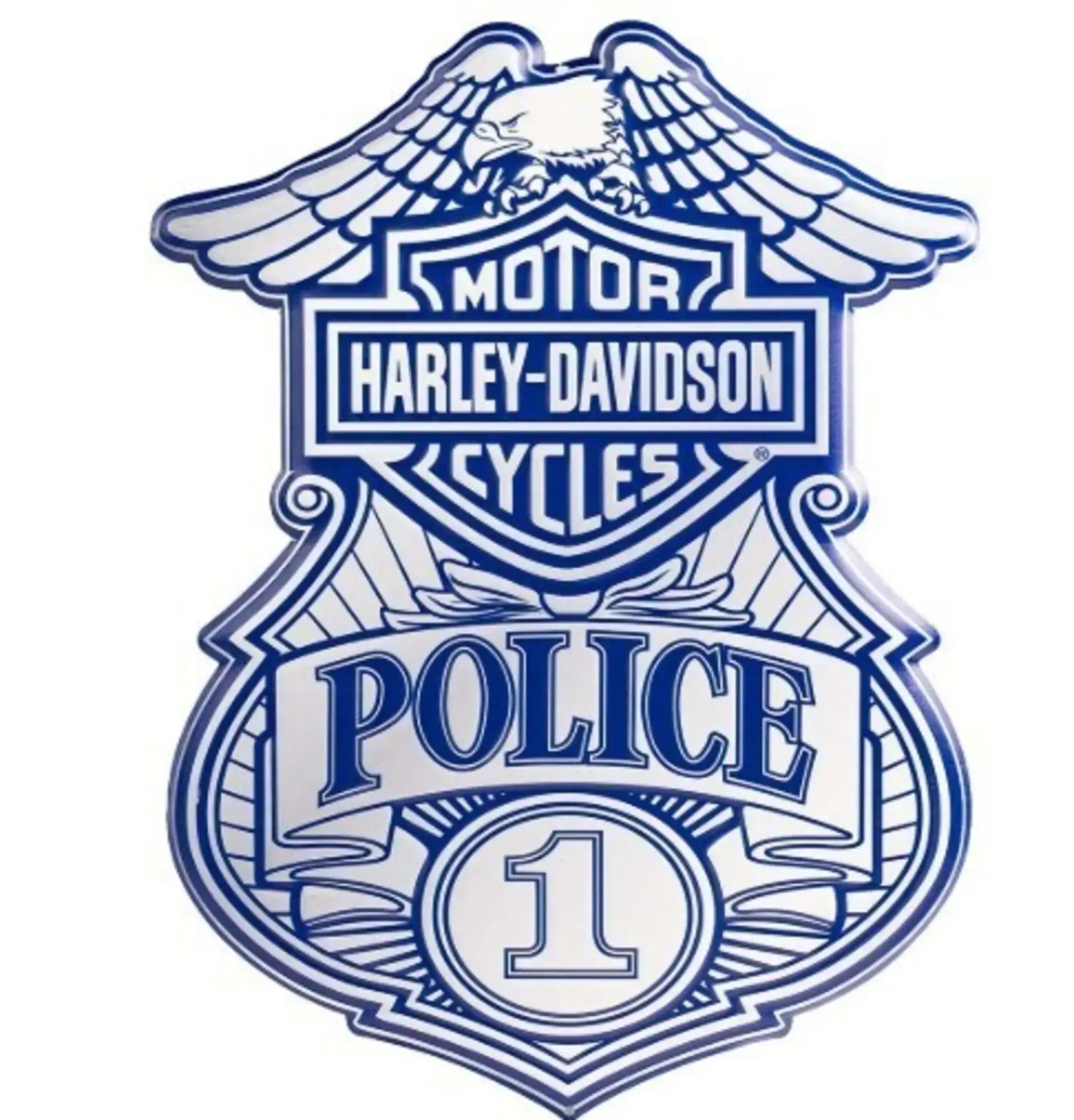 galeria PLACA DECORATIVA EM ALTO RELEVO H-D POLICE