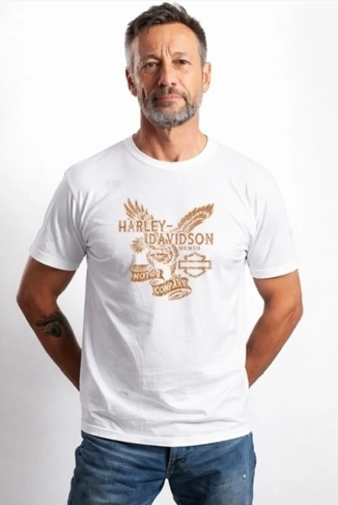 galeria CAMISETA MASCULINA MCMLLL EAGLE WHITE