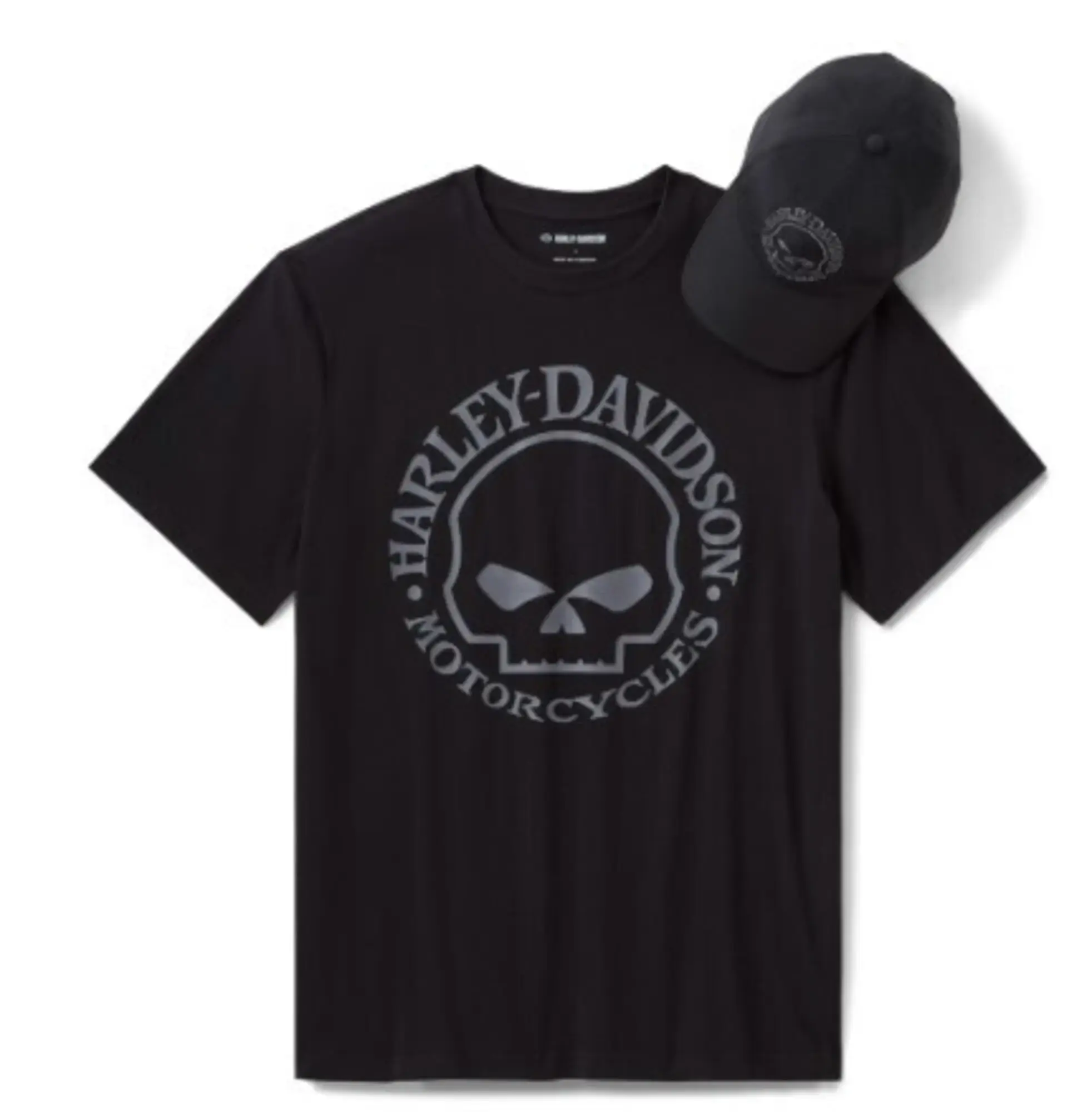 galeria CONJUNTO DE PRESENTE MASCULINO COM BONÉ E CAMISETA WILLIE G SKULL