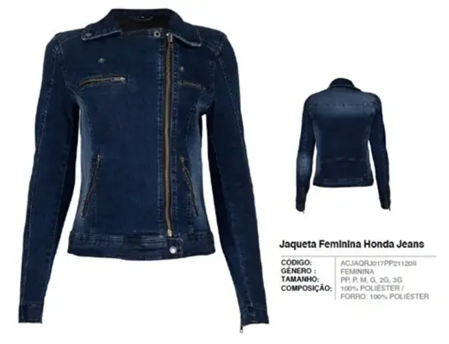 Jaqueta feminina Jeans 
