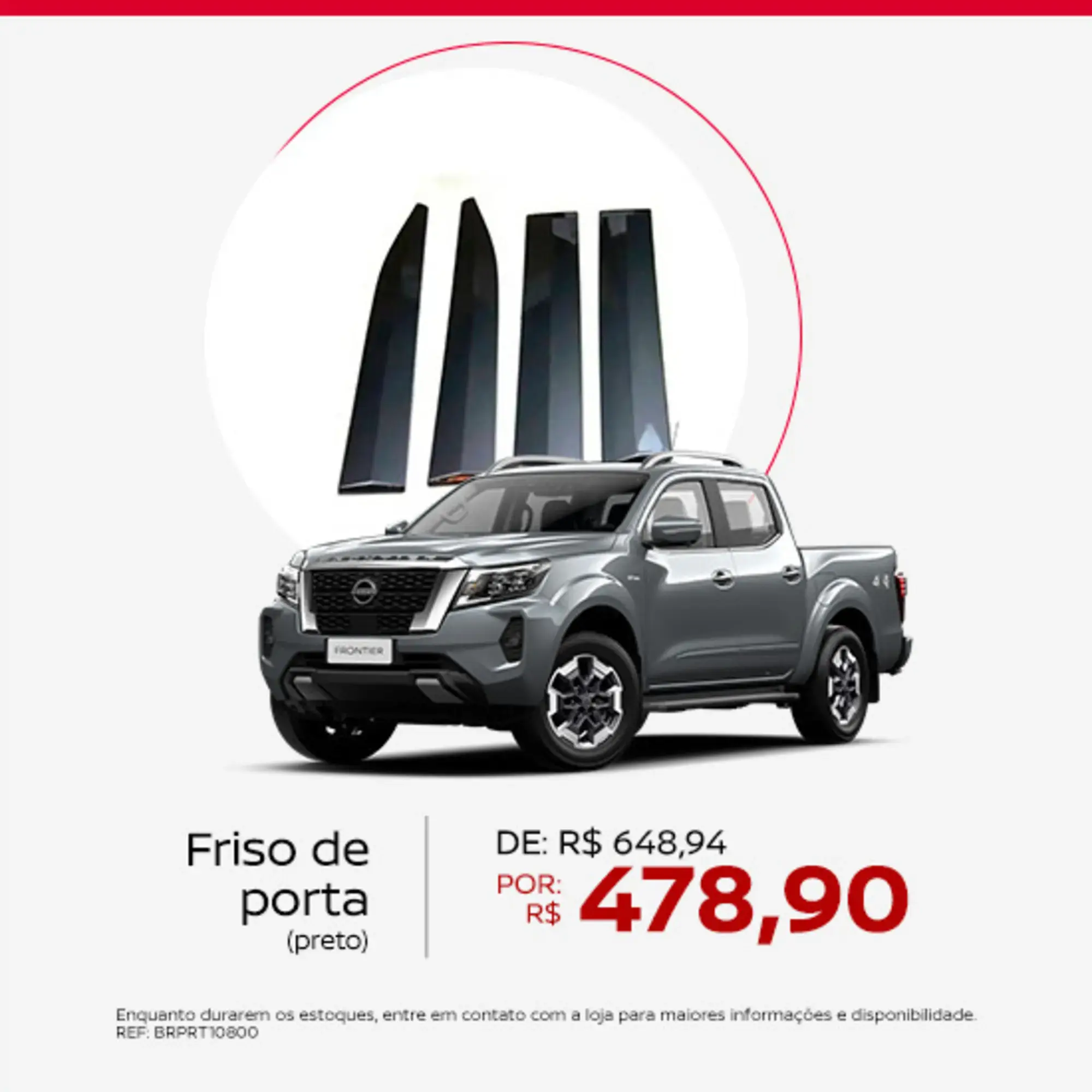 galeria FRONTIER - Friso de porta (preto)