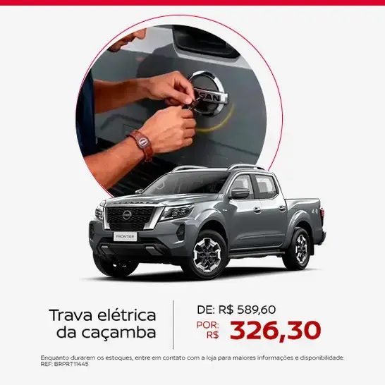 FRONTIER - Trava elétrica da caçamba