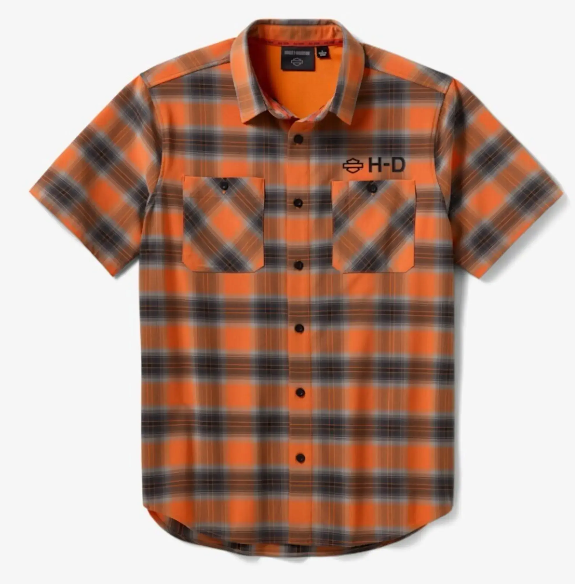 galeria CAMISA MASCULINA STRETCH COMFORT H-D TECH ORANGE