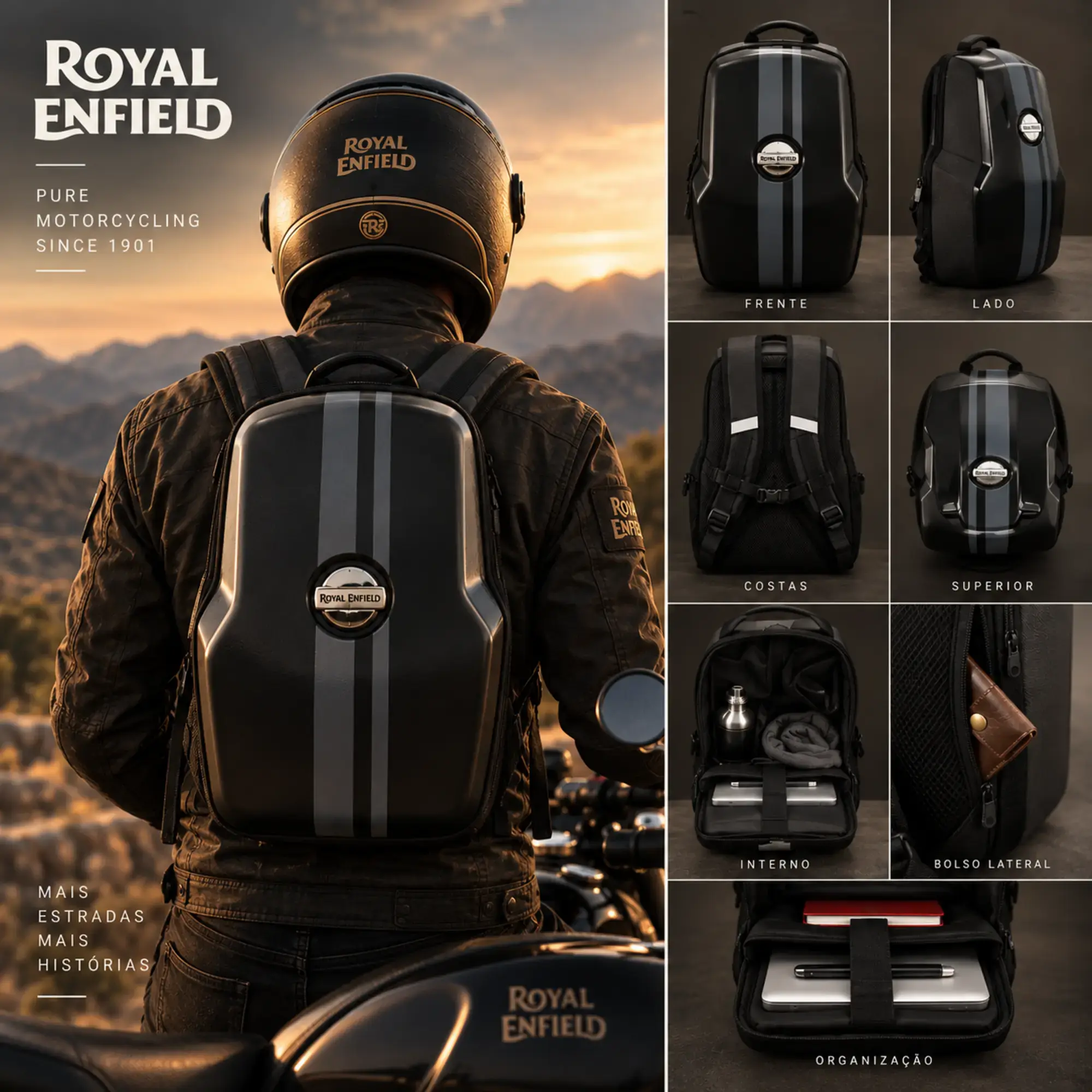 galeria MOCHILA GT V2 ,PRETA, ABS 4