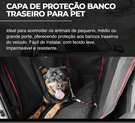 CAPA DE PROTEÇÃO BANCO TRASEIRO PARA PET