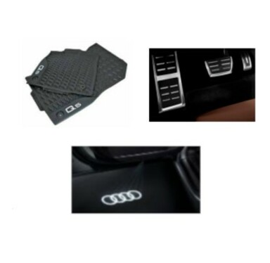 galeria Kit Intermediário Audi Q5 (Jg de Tapetes, Jg de Pedaleira e Audi Beam)