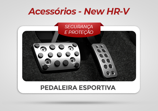 galeria Pedaleira esportiva NEW HR-V