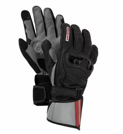 LUVAS PRO RACE CINZA/VERMELHO