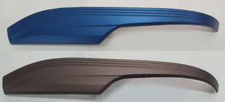 Aplique azul do retrovisor