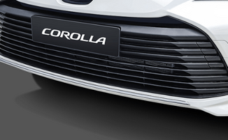 Aplique cromado do para-choque dianteiro