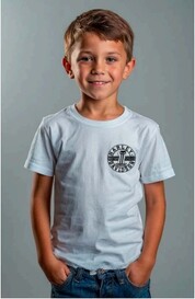 CAMISETA INFANTIL NACIONAL SKULL #1 WHITE