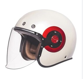 CAPACETE SMK RETRO JET PEARL WHITE