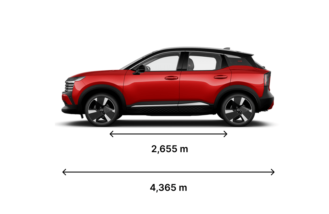 Novo Nissan Kicks 2026 comprimento e dist&acirc;ncia entre eixos