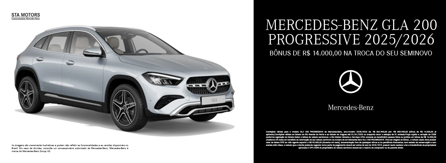 MERCEDES-BENZ GLA 200 PROGRESSIVE 2025-2026