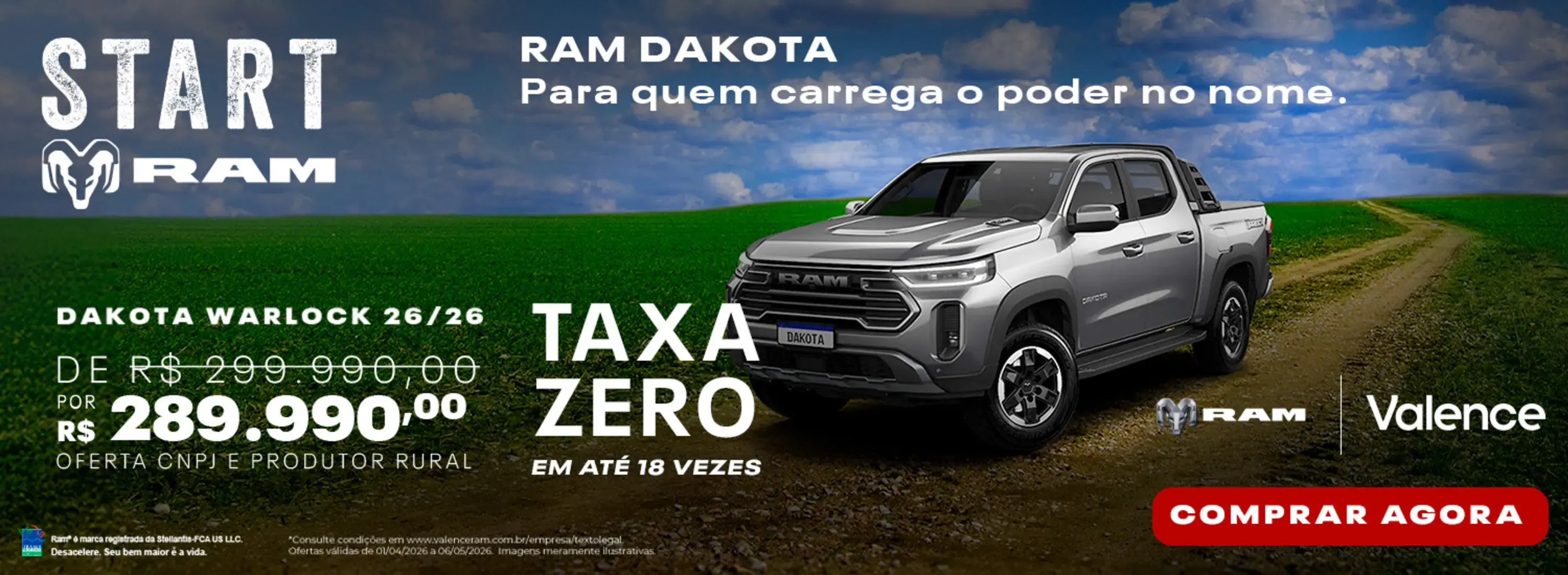 DAKOTA WARLOCK MARÇO 2026 