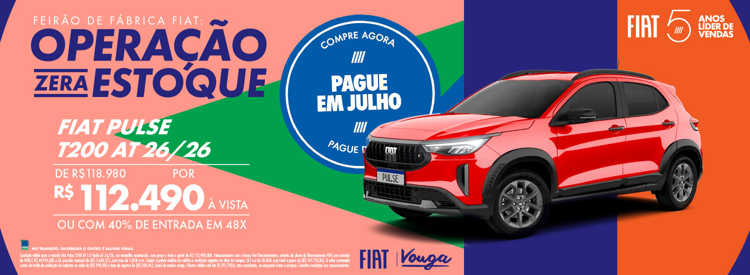 OPERAÇÃO ZERA ESTOQUE PULSE T200 - JAN 26